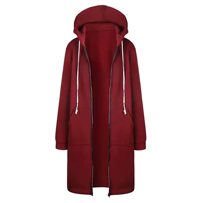 Parka à capuche épaisse pour femme