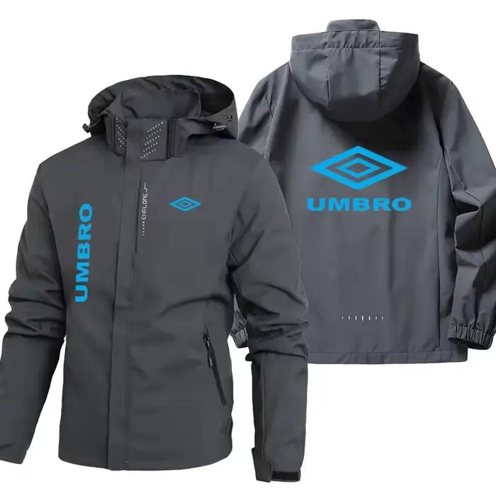 Veste imperméable et coupe-vent UMBRO pour homme (nouveau modèle 2026) - Capuche amovible