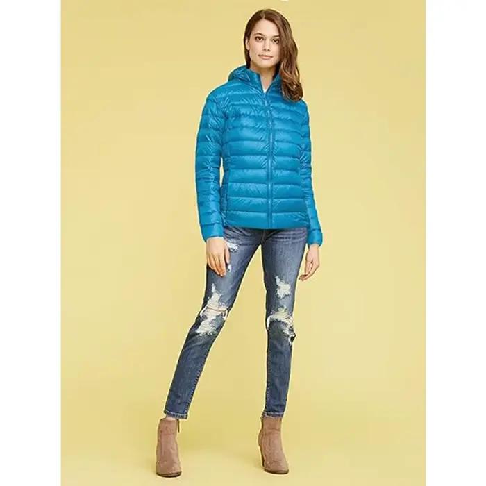Doudoune d'escalade en duvet de canard blanc pour femme