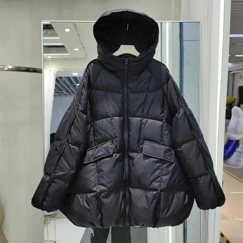 Doudoune pour femmes, décontractée, ample, surdimensionnée, pour l'automne et l'hiver, en duvet de c