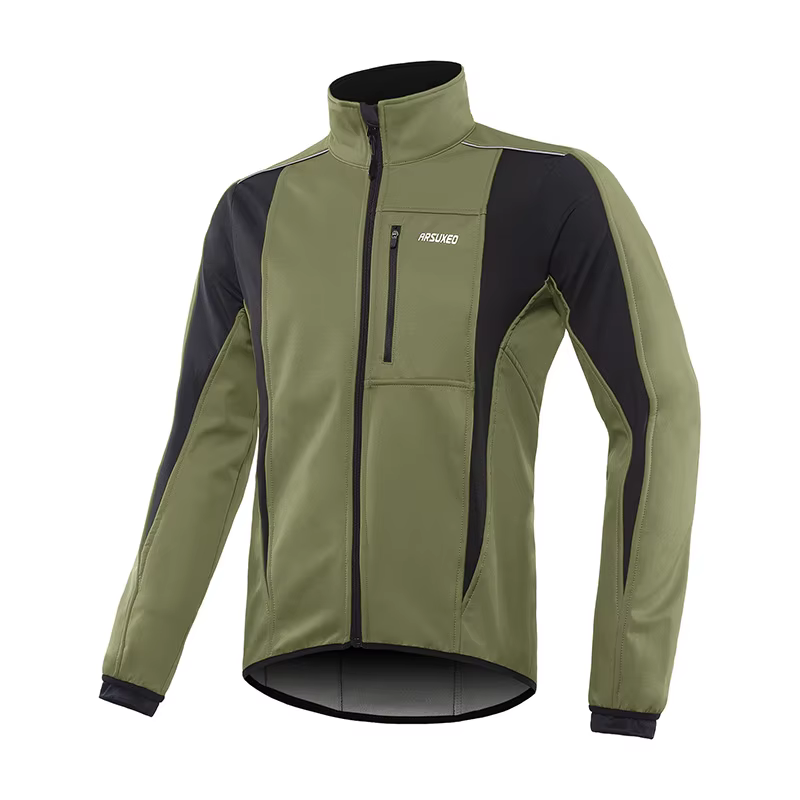 ARSUXEO veste de cyclisme homme hiver chaud imperméable coupe-vent vêtements de vélo polaire thermiq