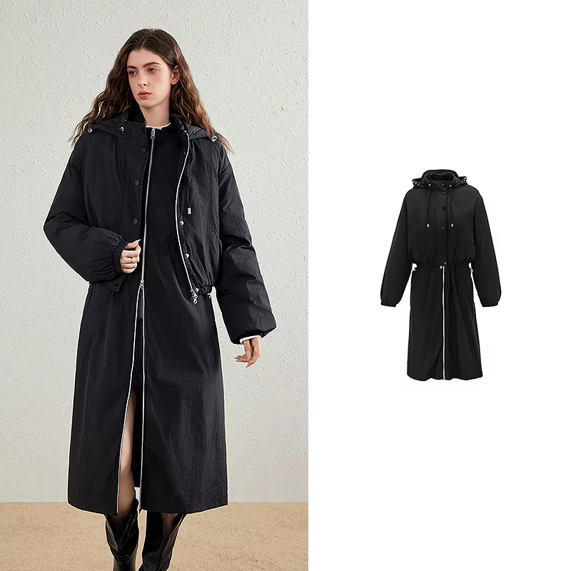 TOYOUTH Doudoune Femme Hiver 2026 Nouvelle Collection – Design Fonctionnel Trois-en-un avec Capuche 